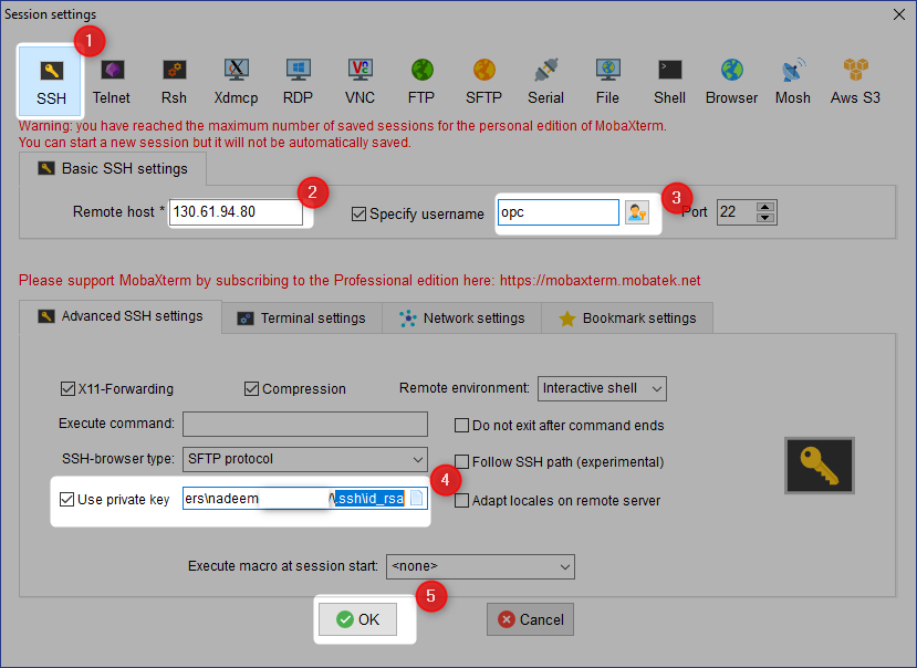 Как подключиться к oracle cloud instance over ssh